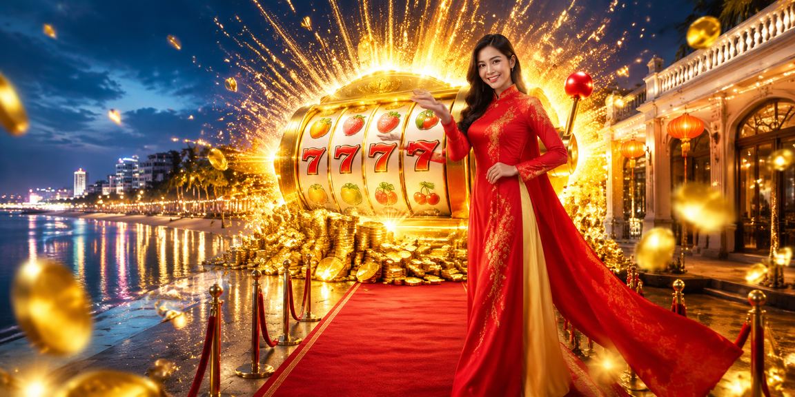 Người chơi tại Vũng Tàu trải nghiệm slot game trên điện thoại với giao diện sáng và màu sắc sinh động